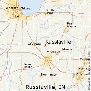 Russiaville,Indiana Map