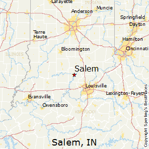 Salem,Indiana Map