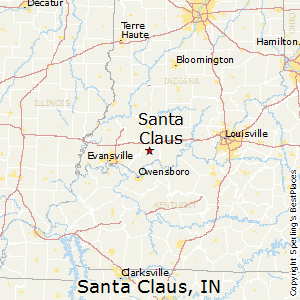 Santa_Claus,Indiana Map