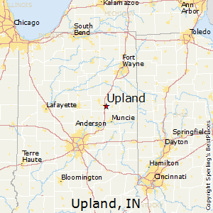 Upland,Indiana Map