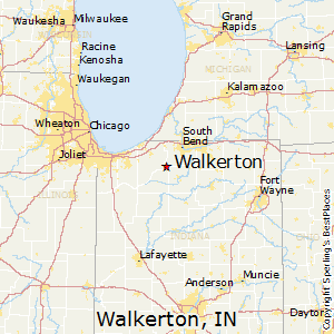 Walkerton,Indiana Map