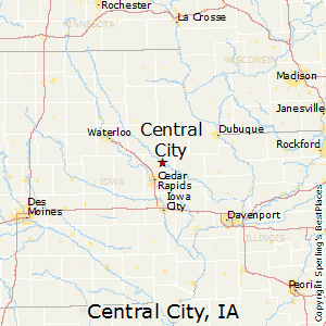 Central_City,Iowa Map
