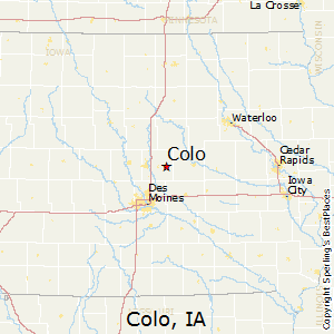 Colo,Iowa Map