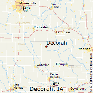 Map Of Decorah Iowa Best Places to Live in Decorah, Iowa