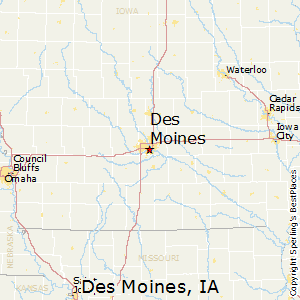 Des_Moines,Iowa Map