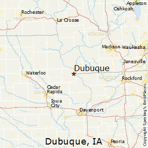 Dubuque,Iowa Map