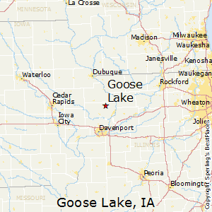 Goose_Lake,Iowa Map