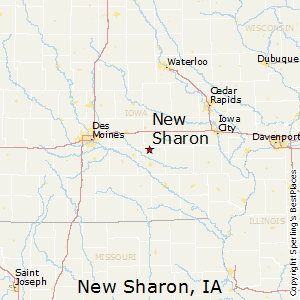 New_Sharon,Iowa Map