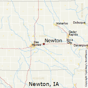 Newton,Iowa Map