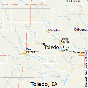 Toledo,Iowa Map