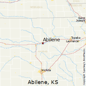 Abilene,Kansas Map