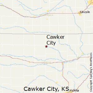Cawker_City,Kansas Map