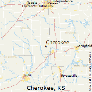 cherokee ks map