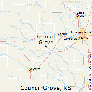 Council_Grove,Kansas Map