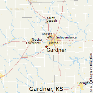 Gardner,Kansas Map