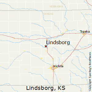 Lindsborg,Kansas Map
