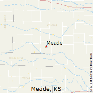 Meade,Kansas Map