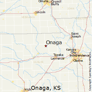 Onaga,Kansas Map