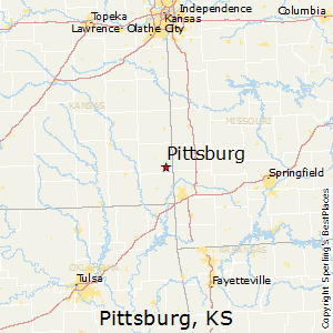 Pittsburg,Kansas Map