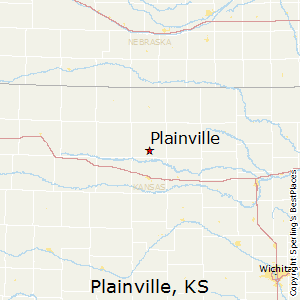 Plainville,Kansas Map