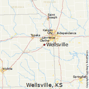 Wellsville,Kansas Map