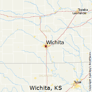 Wichita,Kansas Map