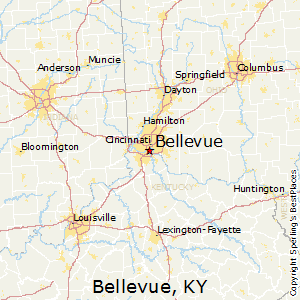 Bellevue,Kentucky Map
