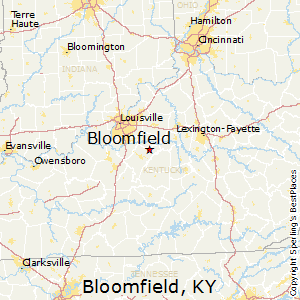 Bloomfield,Kentucky Map
