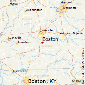 Boston,Kentucky Map