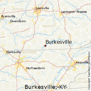 Burkesville,Kentucky Map