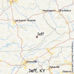Jeff,Kentucky Map