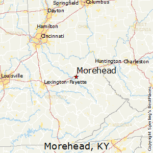 Morehead,Kentucky Map