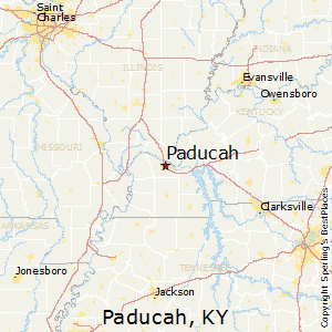 Paducah,Kentucky Map