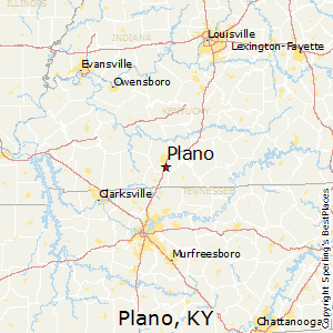 Plano,Kentucky Map
