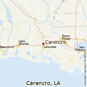 Carencro,Louisiana Map
