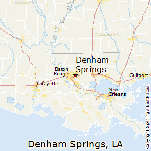Denham_Springs,Louisiana Map