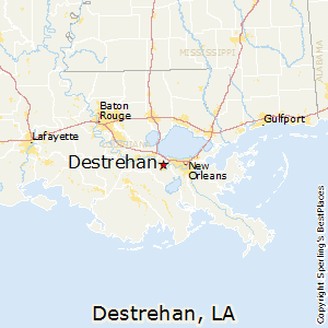 Destrehan,Louisiana Map
