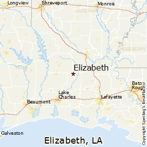 Elizabeth,Louisiana Map
