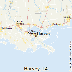 Harvey,Louisiana Map