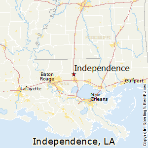 Independence,Louisiana Map