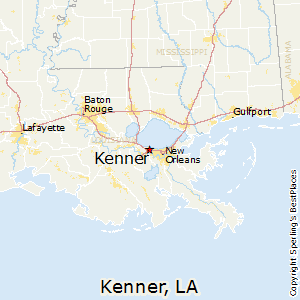 Kenner,Louisiana Map