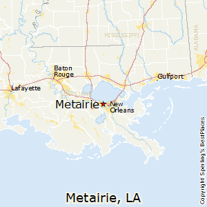 Metairie,Louisiana Map