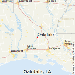 Oakdale,Louisiana Map