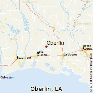Oberlin,Louisiana Map