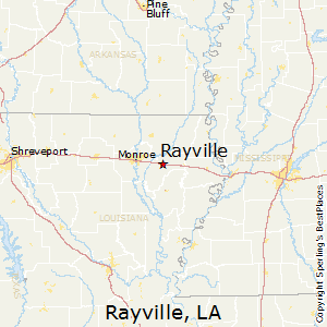 Rayville,Louisiana Map