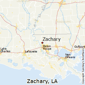 Zachary,Louisiana Map