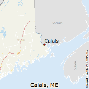 Calais,Maine Map