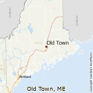 Old_Town,Maine Map