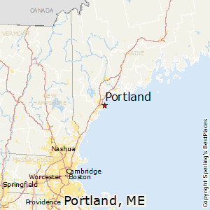 Portland,Maine Map