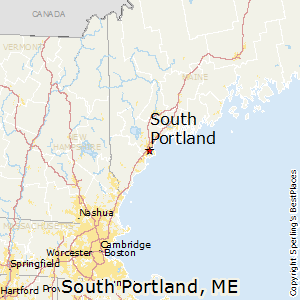 South_Portland,Maine Map